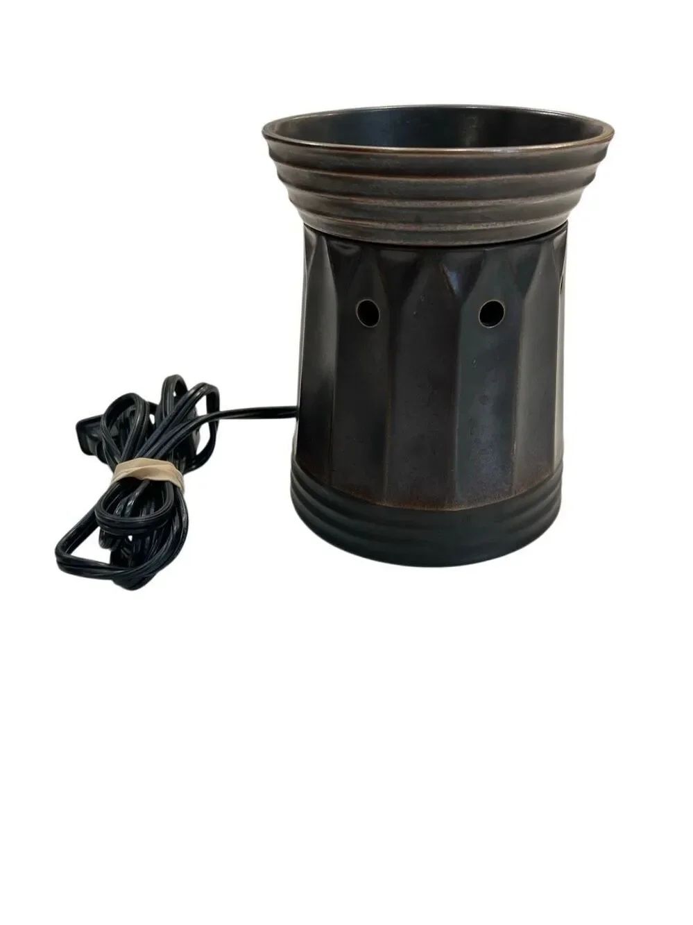 Scentsy Othello Full Size Discontinued Retired Oil Wax Warmer Brown